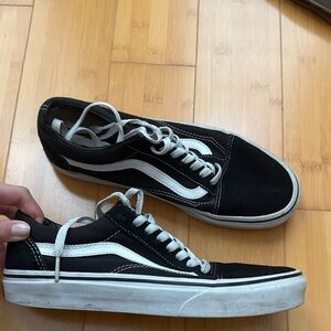 Vans old school black and white sneakers